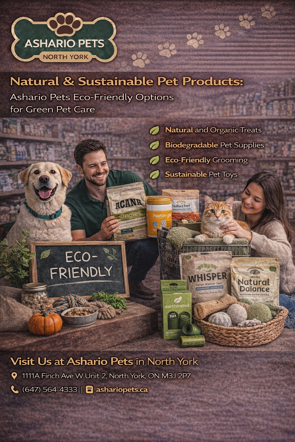 Natural & Sustainable Pet Products: Ashario Pets Eco-Friendly Options for Green Pet Care