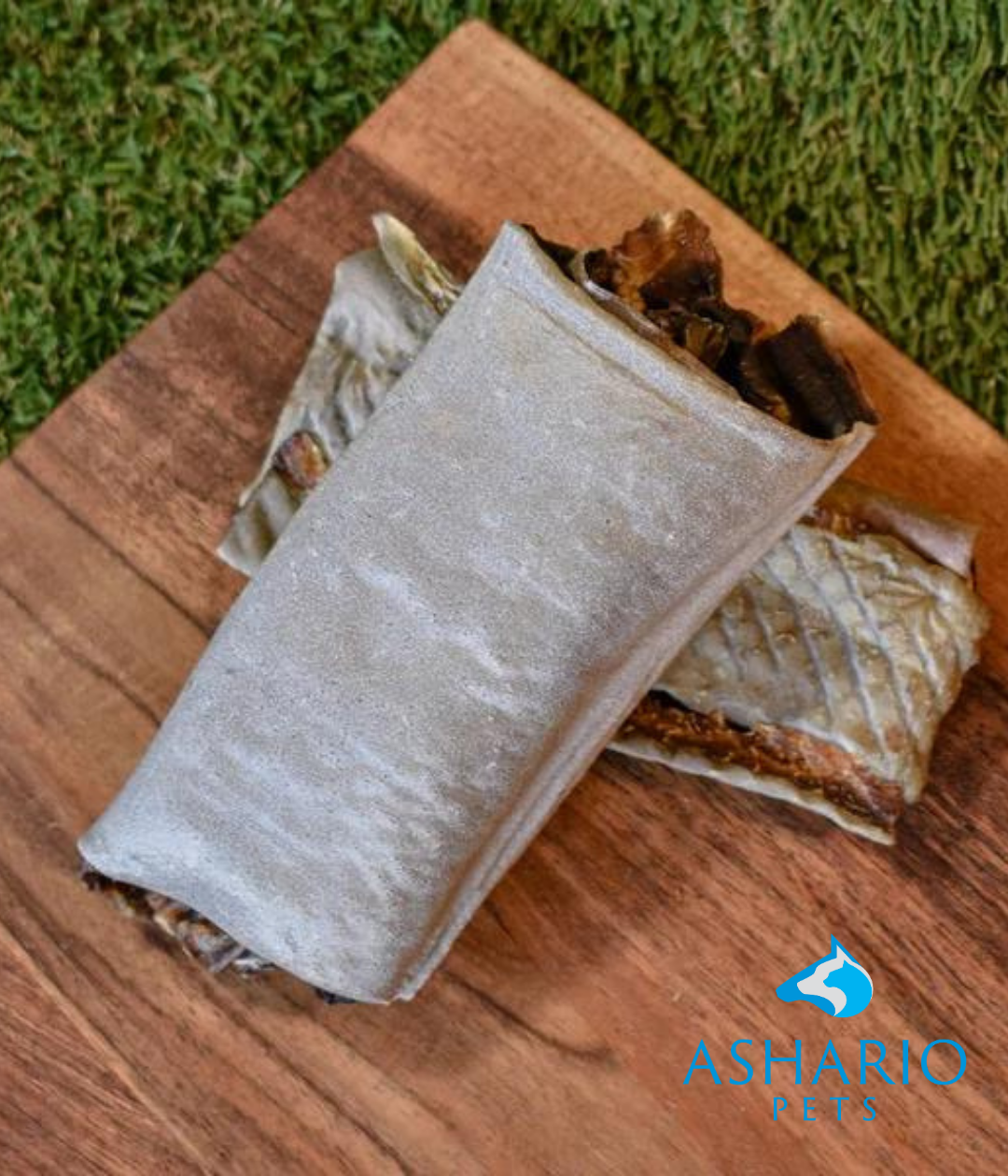 At Ashario Pets, we feature exotic shark skin treats, providing a unique and nutritious option for your pet's enjoyment.