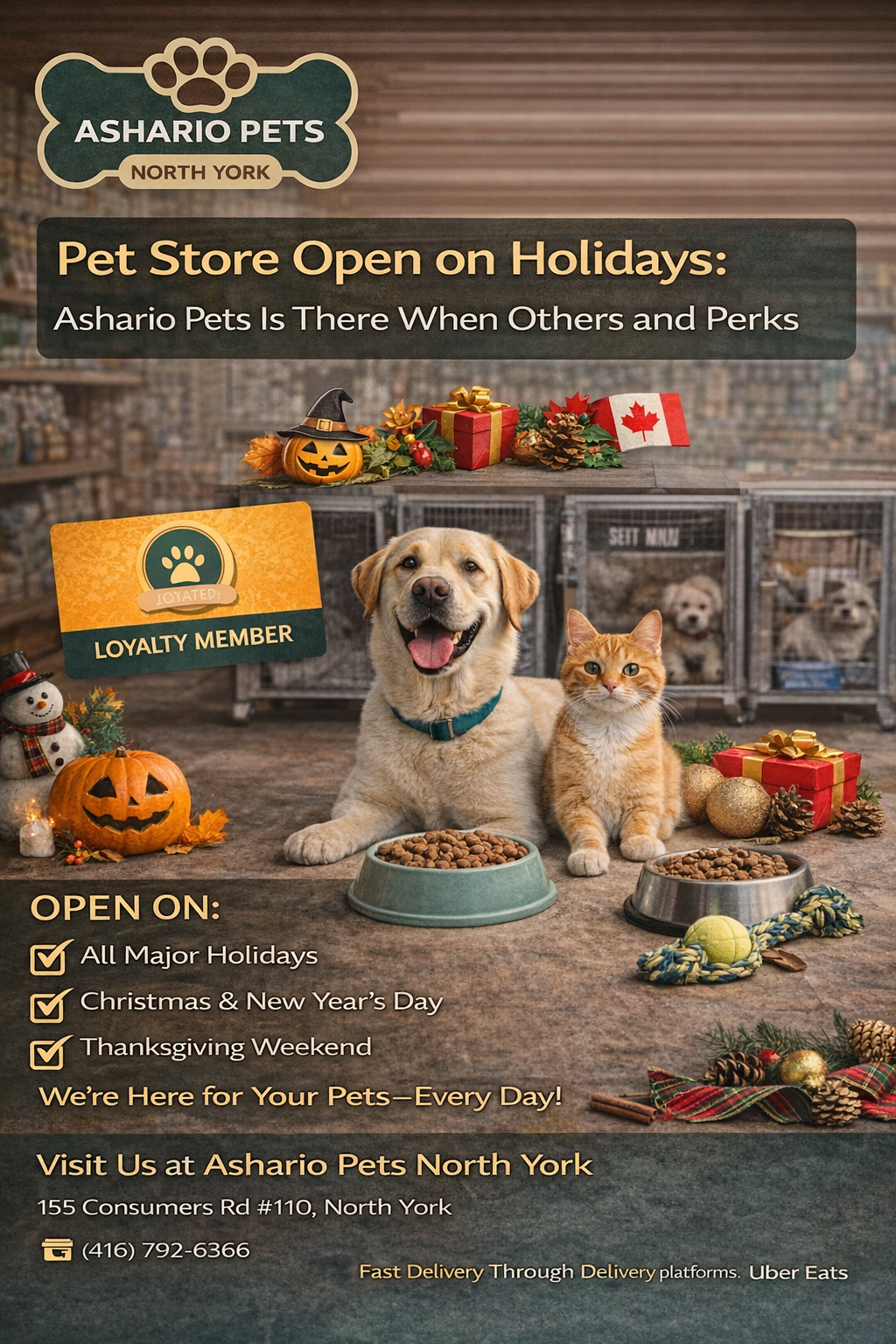 Pet Store Open on Holidays: Ashario Pets Is There When Others Aren’t
