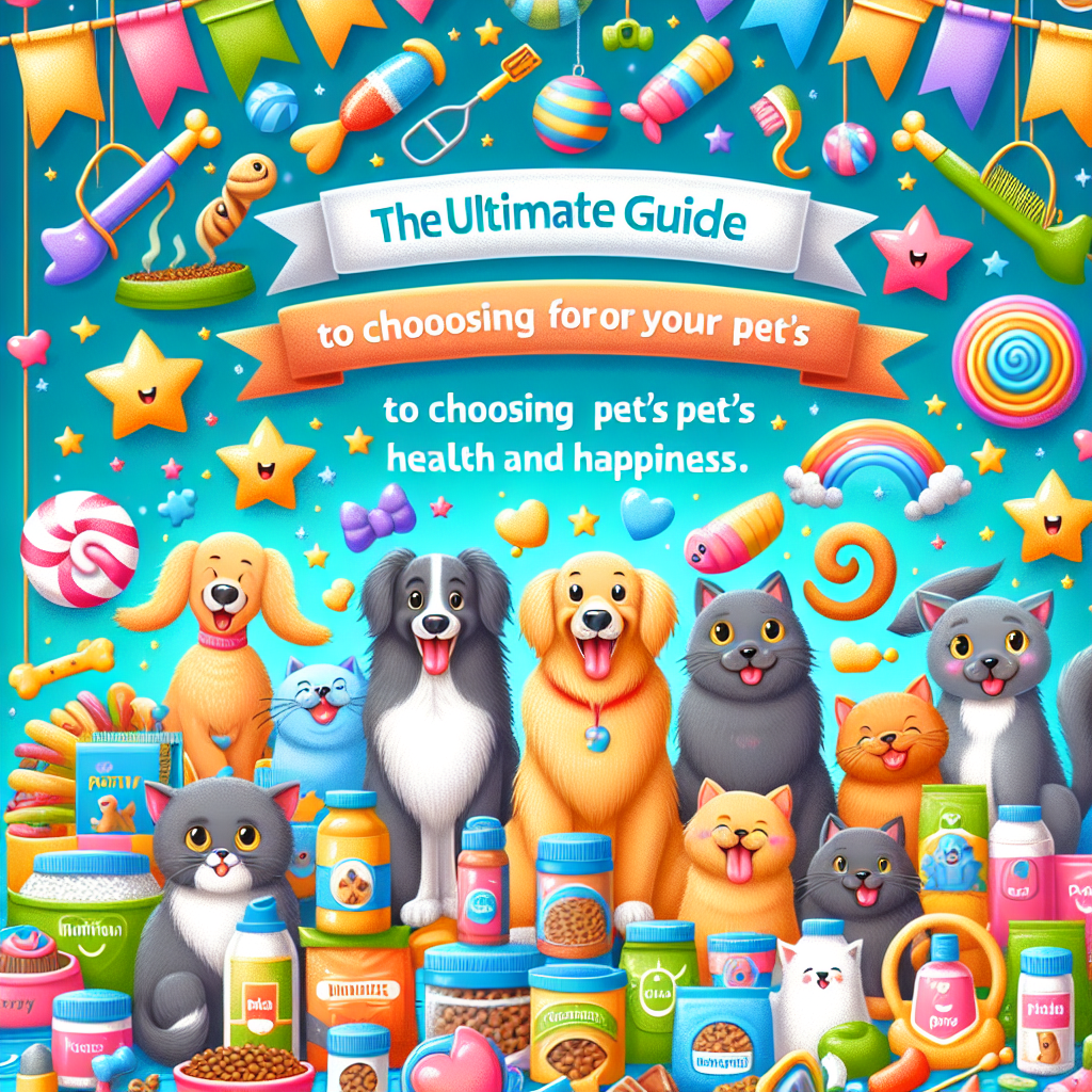 Ultimate Guide to Choosing the Best Products for Your Pet's Health and Happiness