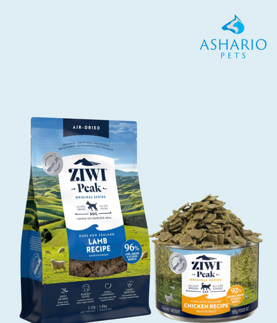 Elevate your pet's dining experience with ZIWI Peak food, now available at Ashario Pets! Discover the pinnacle of nutrition crafted with care to nourish your furry friend's health and happiness.