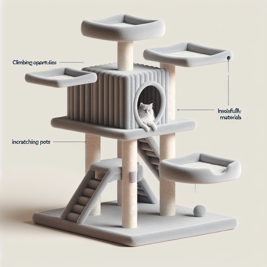 Grey Cat Tree: The Perfect Climbing Toy
  for Cats