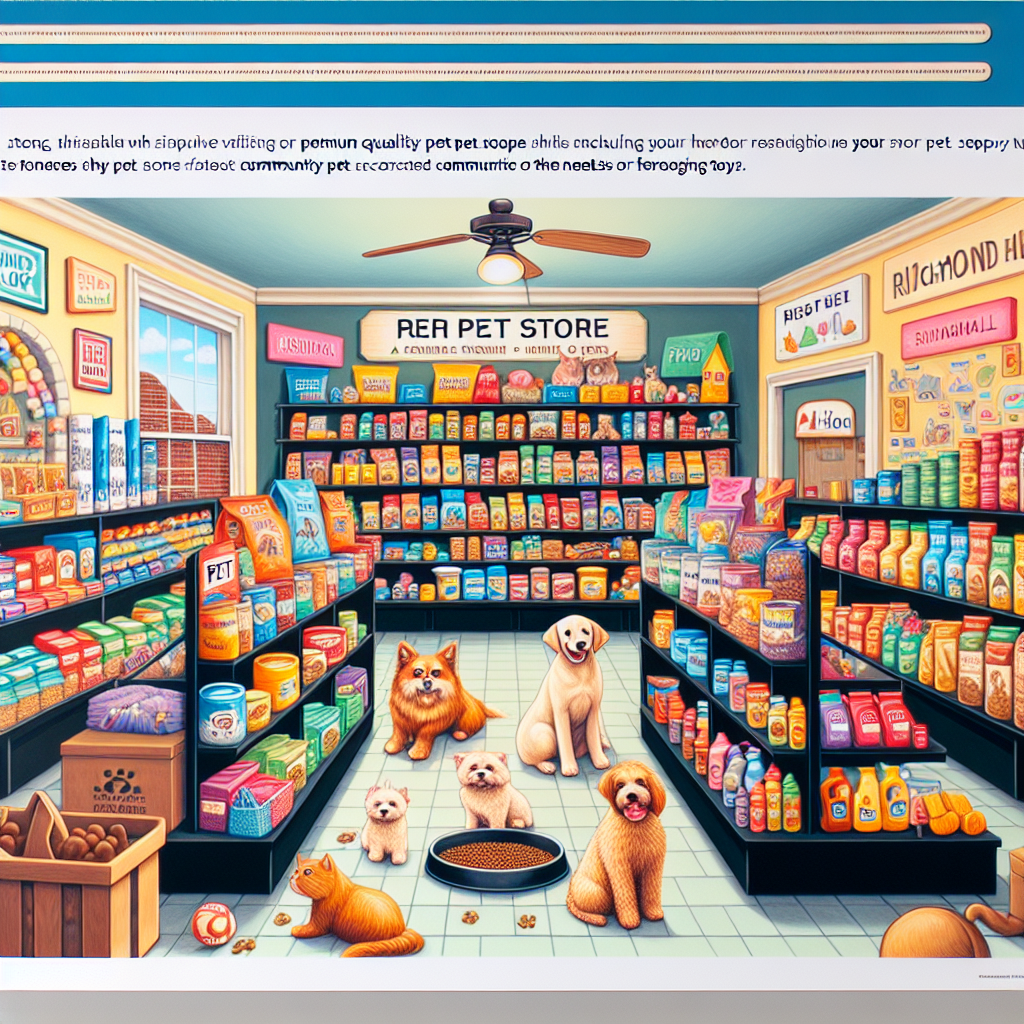 Pet Shop Richmond Hill: Your Destination for Premium Pet Supplies