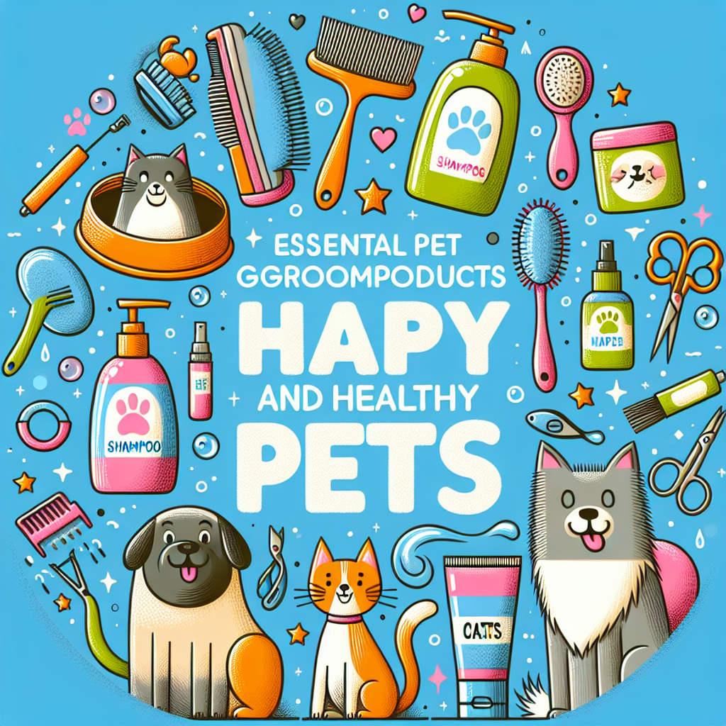Essential Pet Grooming Products for Happy and Healthy Pets