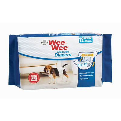 Four Paws - Wee-Wee Disposable Diapers - 12 Pcs