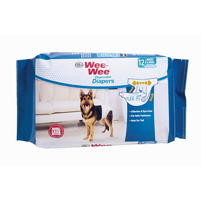 Four Paws - Wee-Wee Disposable Diapers - 12 Pcs