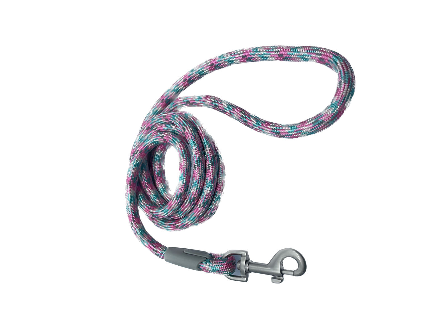 Ashario Pets SoloPup Dog Leash in Pink, crafted with high-quality materials for a comfortable and secure fit during walks with your beloved pet.