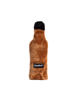 Entertaining ZippyPaws Happy Hour Crusherz Whiskey Dog Toy, ideal for stimulating your dog's senses and keeping them engaged.