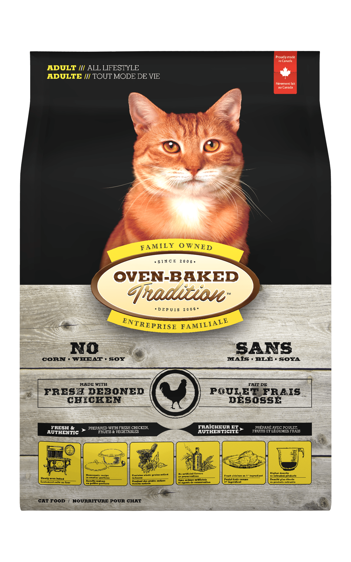 Oven-Baked Tradition - Adult Chicken Dry Cat Food - 5 lb