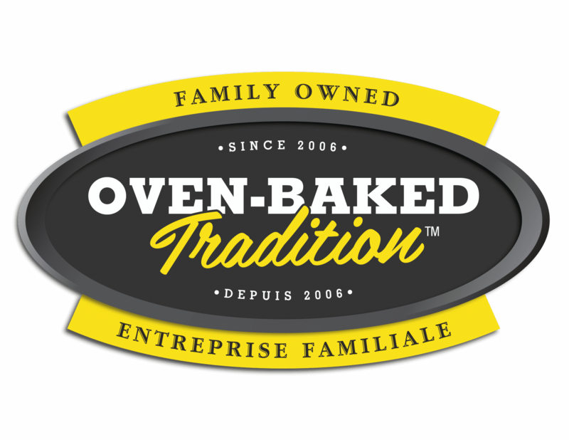 Brand logo of Oven-Baked Tradition, a pet food company known for high-quality, oven-baked pet food.