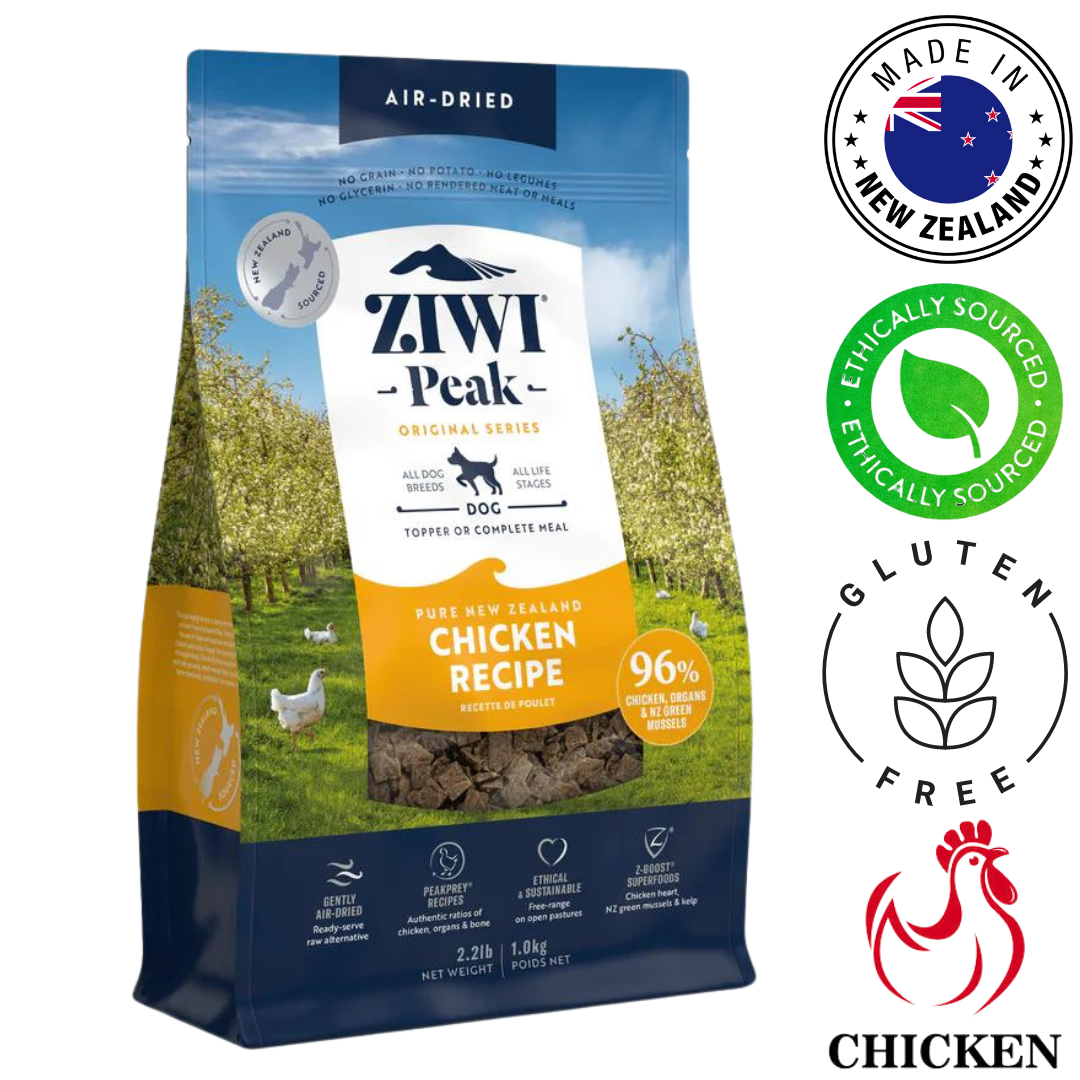 Nutritious ZIWI Chicken Air Dried Dog Food, 1 Kg, perfect for supporting overall health and well-being in dogs.