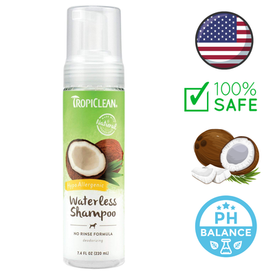 TropiClean - Waterless Dog Shampoo - 7.4 Oz