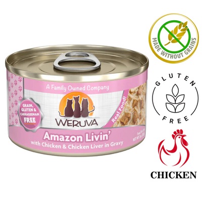 Weruva - Amazon Livin' Canned Cat Food - 3 Oz