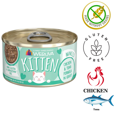 Weruva - Kitten Chicken & Tuna In Gravy Canned Cat Food - 3 Oz