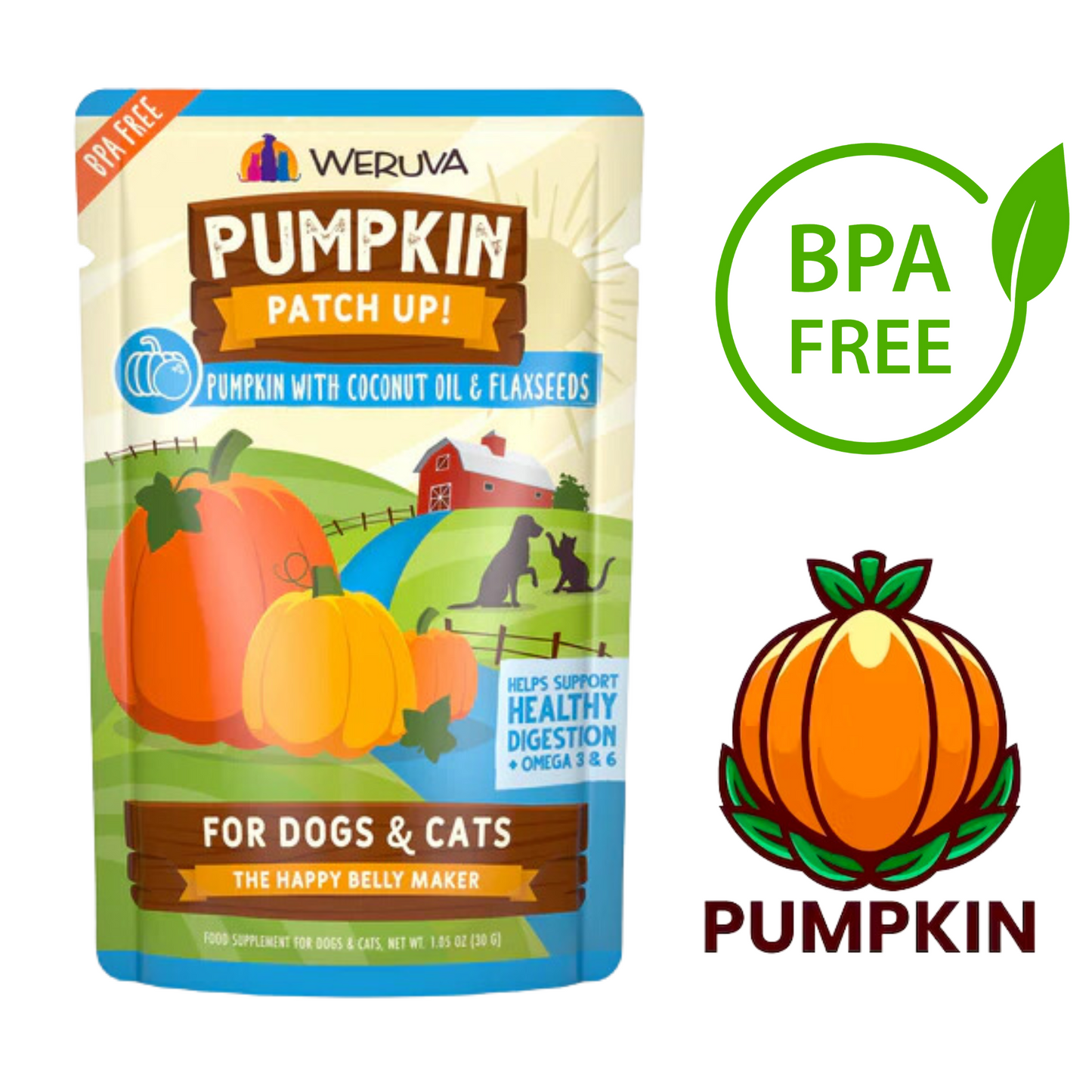 Weruva - Pumpkin Patch Up Coconut & Flax Wet Dog Food - 1.05 Oz