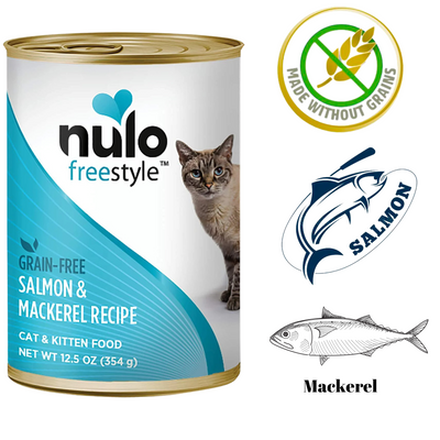 Nulo Freestyle - Salmon & Mackerel Canned Cat Food - 12.5 Oz