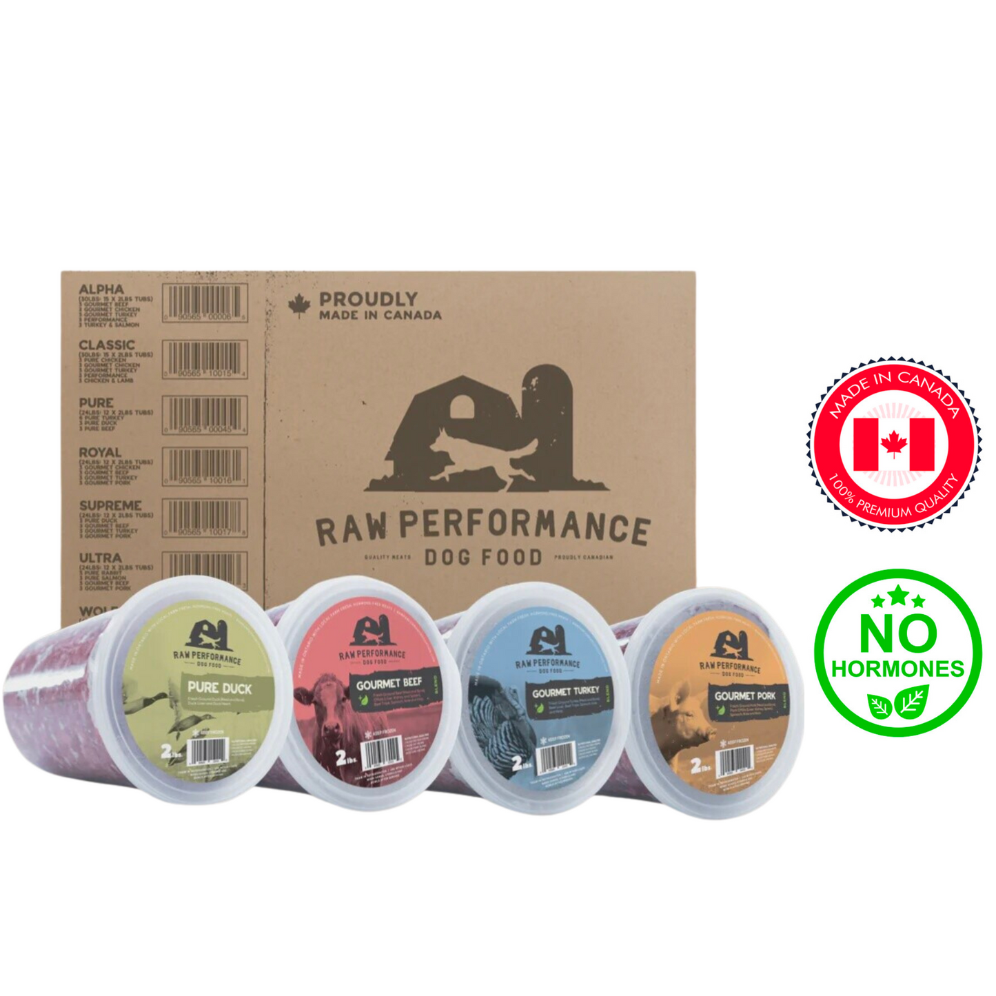 Raw Performance - Supreme Pack Raw Dog food - 24 lb