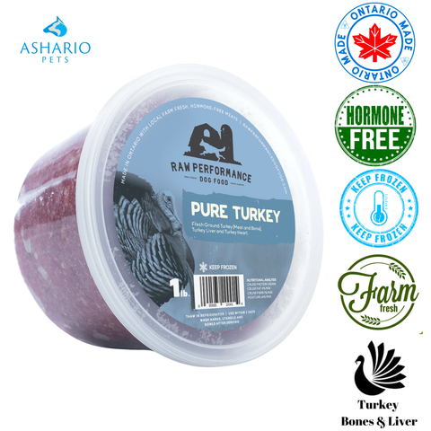 Raw Performance - Pure Turkey Raw Dog Food