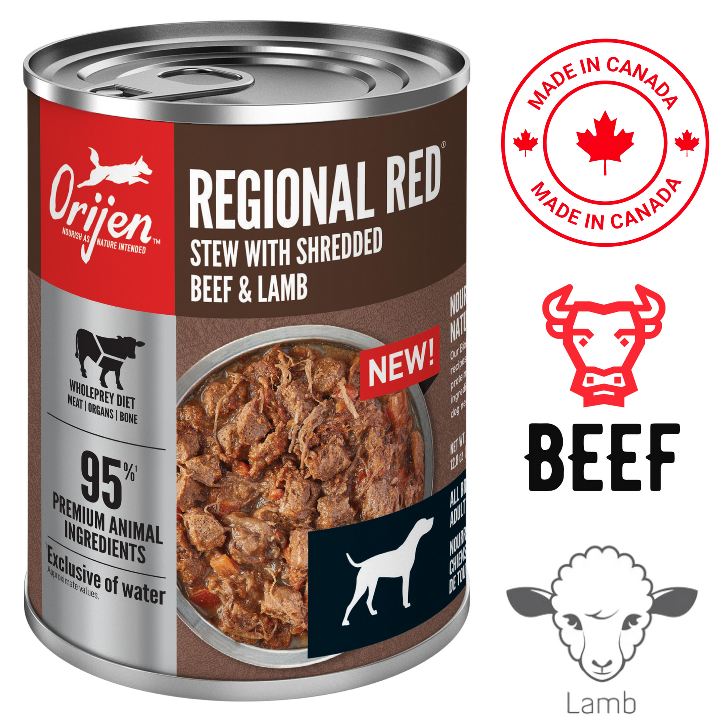 Orijen - Regional Red Stew Canned Dog Food - 12.8 Oz