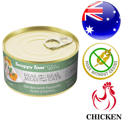 Snappy Tom - Lites Chicken & Vegetables Canned Cat Food - 3 Oz