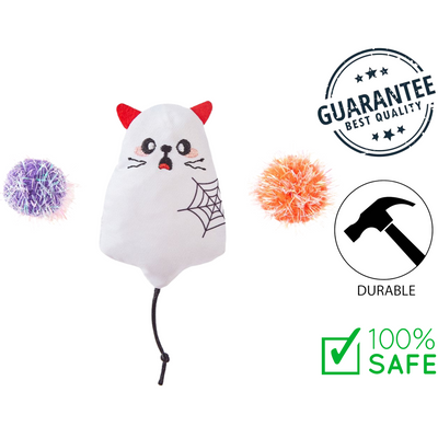 HugSmart - Spooky Cats Meow Buddies Ghost Kitty Cat Toy - 3pk