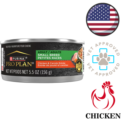 Purina - Pro Plan Small Breed Chicken & Carrots In Gravy Canned Dog Food - 5.5 Oz