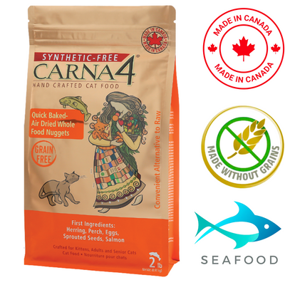 Carna4 - Handcrafted Grain Free Fish Dry Cat Food - 2 lb
