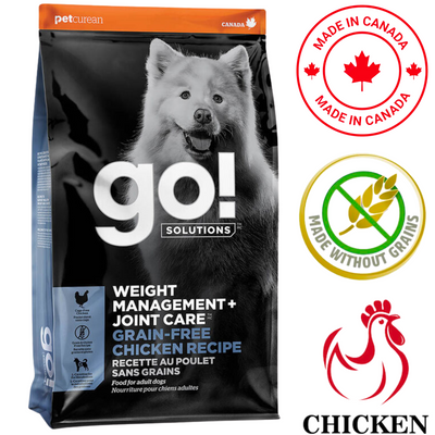Go! Solutions - Weight Management + Joint Care Grain Free Chicken Dry Dog Food