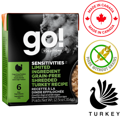 Go! Solutions - Sensitivities Limited Ingredient Grain Free Shredded Turkey Wet Dog Food — main