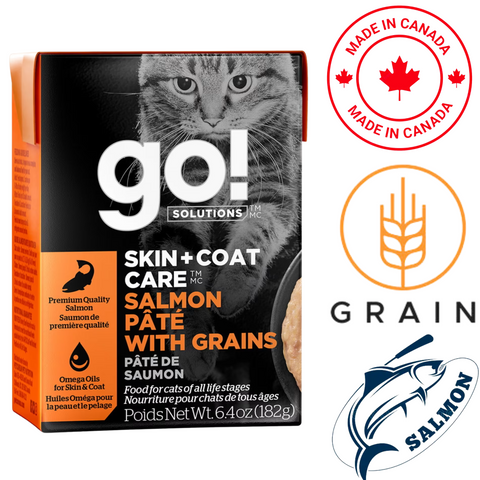 Go! Solutions - Skin + Coat Care Salmon Pate With Grains Wet Cat Food — main