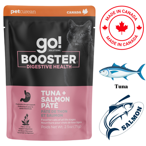 Go! Solutions - Booster Digestive Health Tuna + Salmon Pate Wet Cat Food Pouch — main