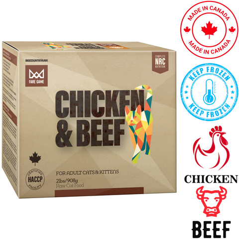 Big Country Raw - Fare Game Chicken & Beef Raw Cat Food — main
