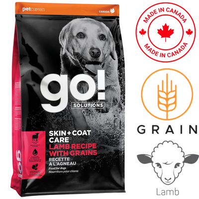 Go! Solutions - Skin + Coat Care Lamb With Grains Dry Dog Food