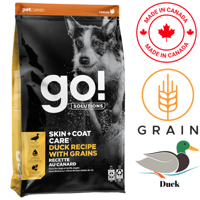 Go! Solutions - Skin + Coat Care Duck With Grains Dry Dog Food