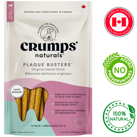 Crumps' Natural - Plaque Busters Original Dental Sticks Dog Treats — main