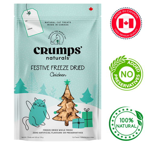 Crumps' Natural - Holiday Festive Chicken Freeze Dried Cat Treats — main