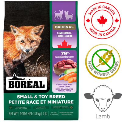 Boreal - Original Grain Free Small Breed Lamb Dry Dog Food - 4 lb