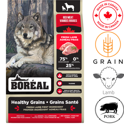 Boreal - Healthy Grains Red Meat Dry Dog Food - 5 lb