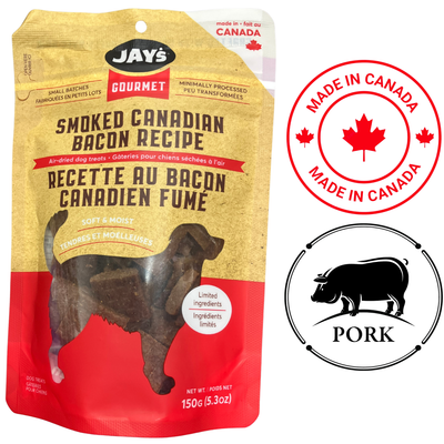 Jay's - Gourmet Air Dried Smoked Canadian Bacon Dog Treats