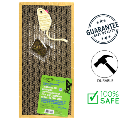 Riley & Rex - Scratcher Board With Mouse & Catnip