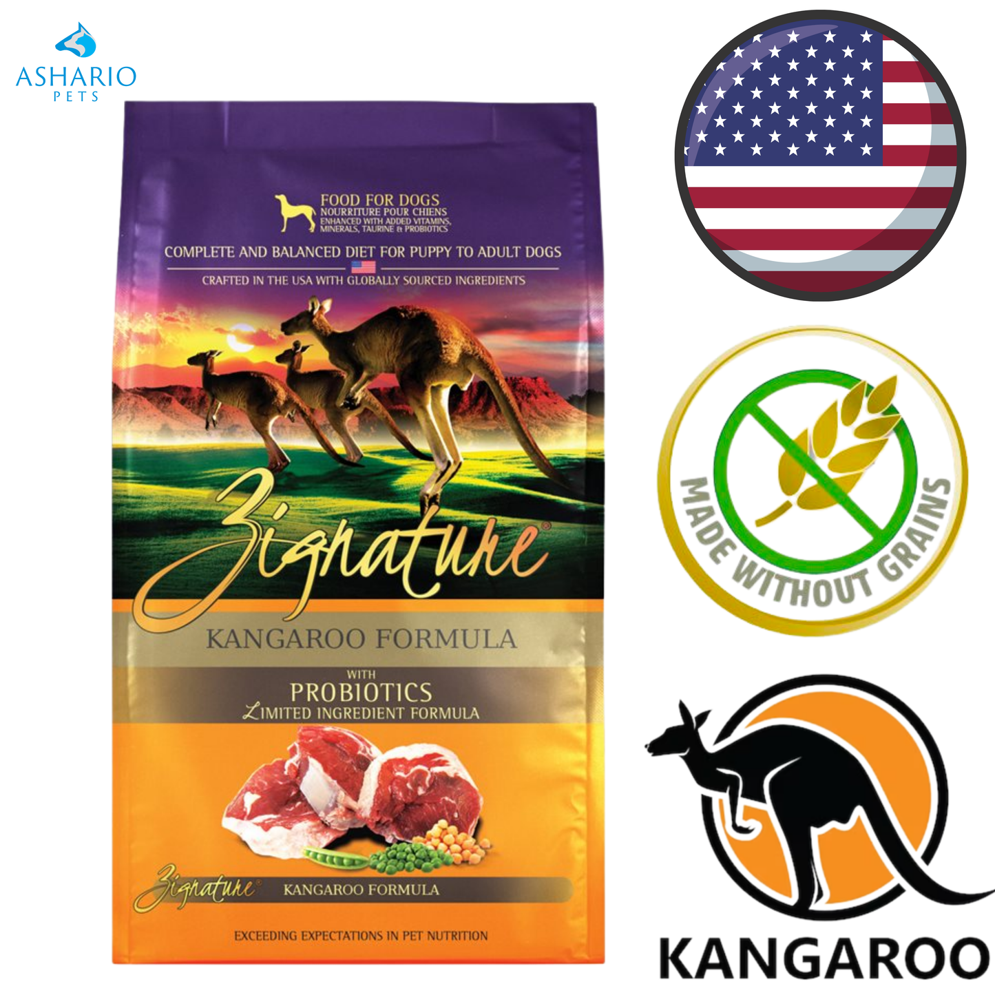 Zignature - Limited Ingredient Grain Free Kangaroo Dry Dog Food — main