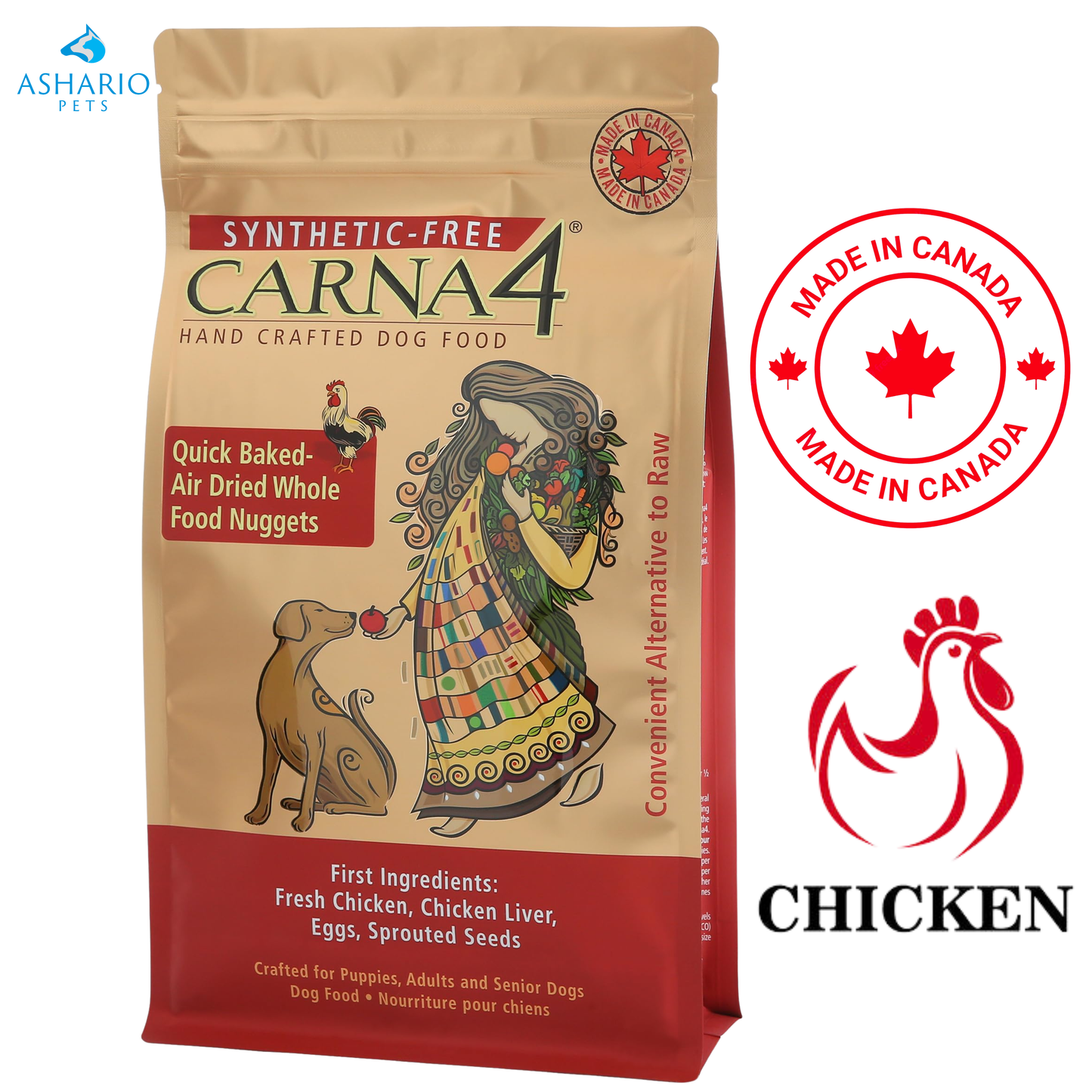 Carna4 - Hand Crafted Chicken Dry Dog Food
