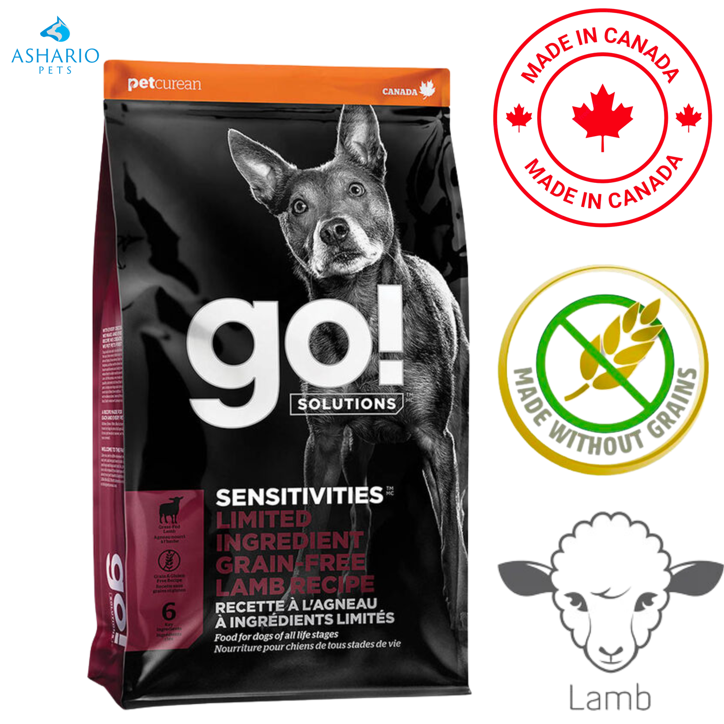 Go! Solutions - Sensitivities Limited Ingredient Grain Free Lamb Dry Dog Food