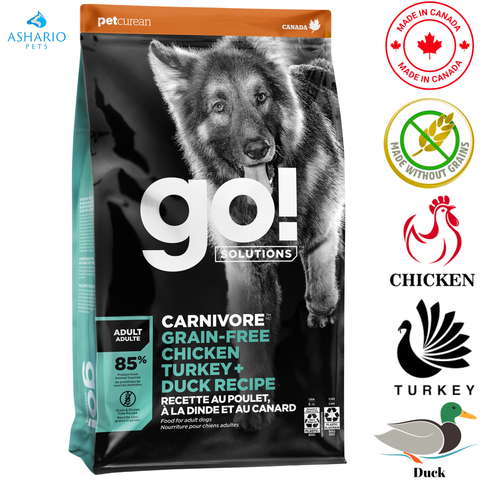 Go! Solutions - Carnivore Chicken, Turkey & Duck Grain Free Dry Dog Food