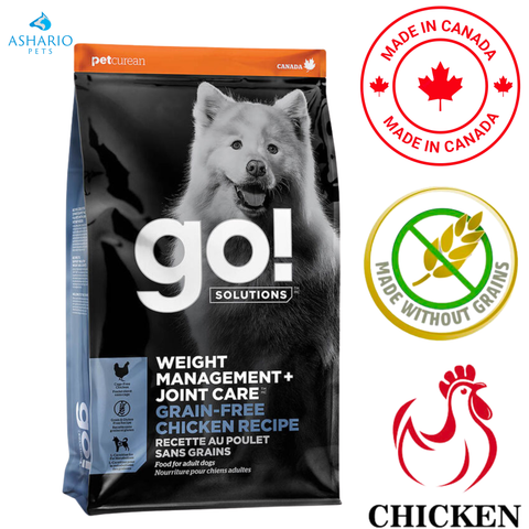 Go! Solutions - Weight Management + Joint Care Grain Free Chicken Dry Dog Food