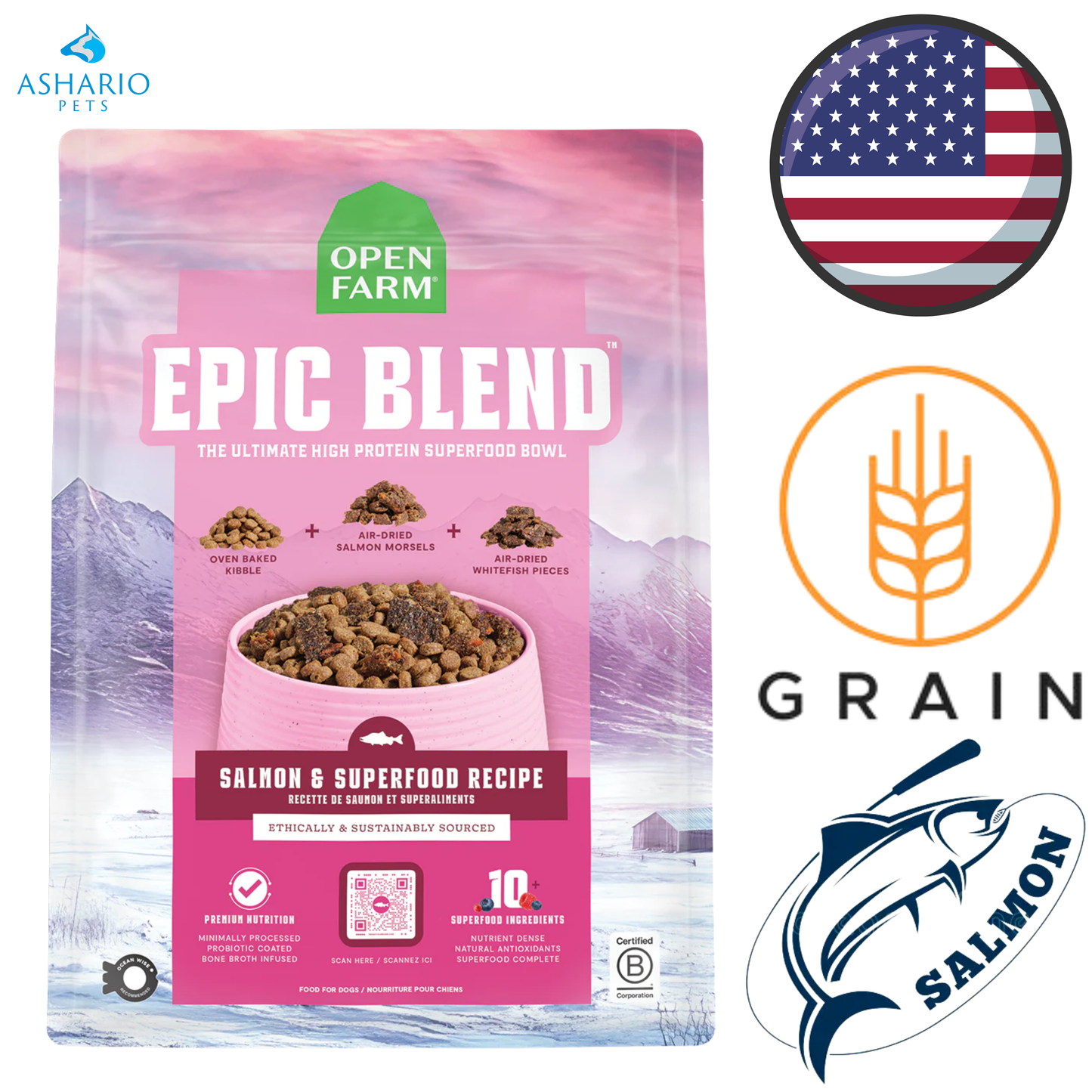 Open Farm - Epic Blend Salmon & Superfood Dry Dog Food — main