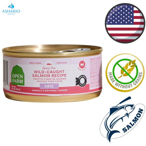 Open Farm - Grain Free Wild Caught Salmon Pate Canned Cat Food