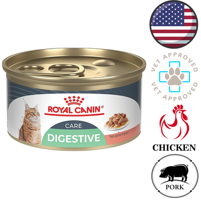 法国皇家 - Digestive Care 薄片肉汁猫粮多包装罐装 - 3 盎司 x 12