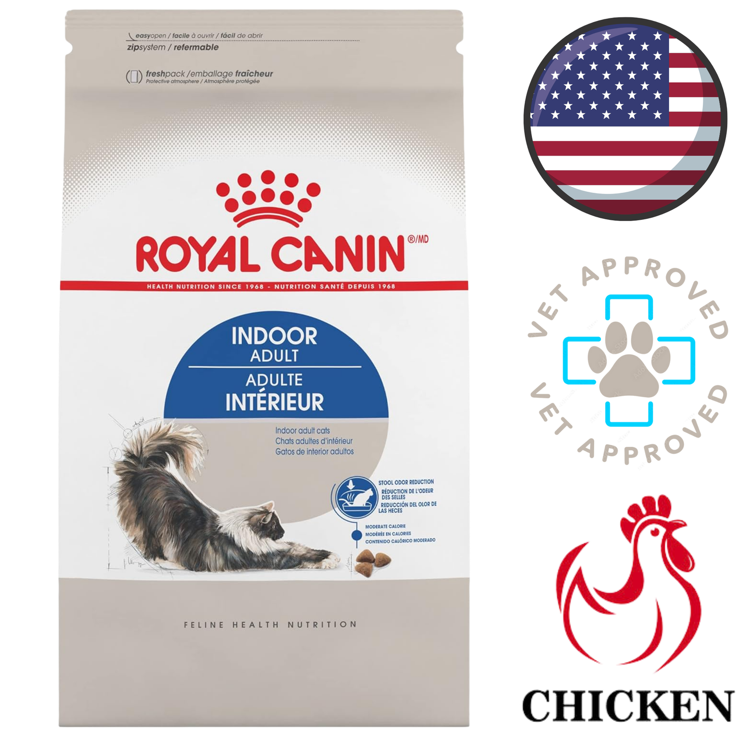 Royal Canin - 猫科健康营养室内成猫干粮