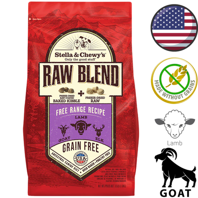 Stella & Chewy's - Grain Free Free Range Raw Blend Kibble Dry Dog Food - 3.5 lb